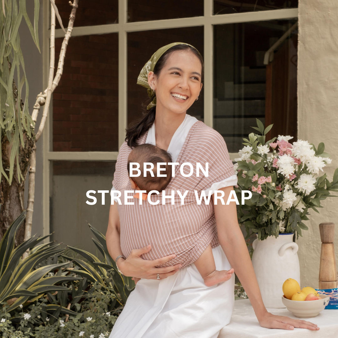 Reversible Breton Stripe Stretchy Wrap