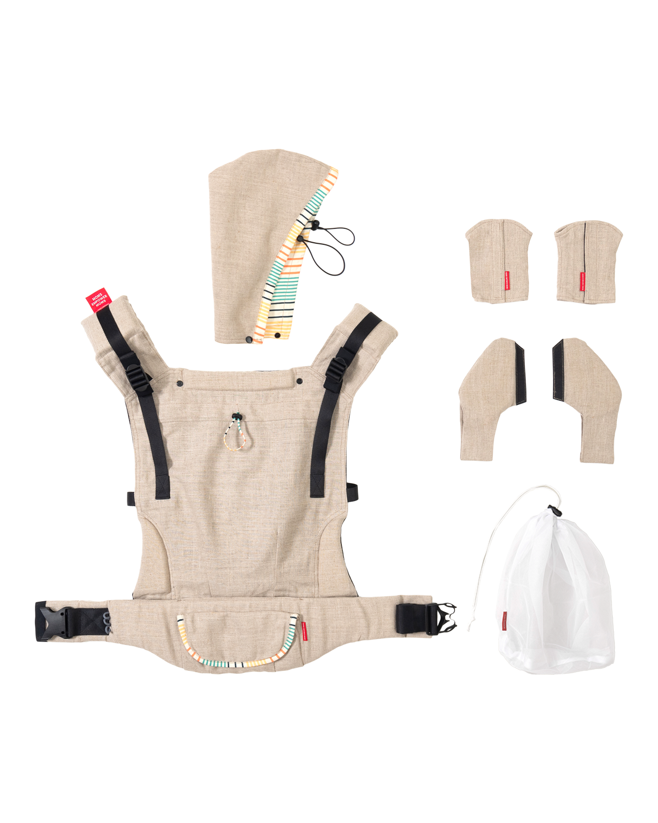 MEM Sunset Stream Beige - SSC ( Soft Structure Carrier ) Gendongan Bayi