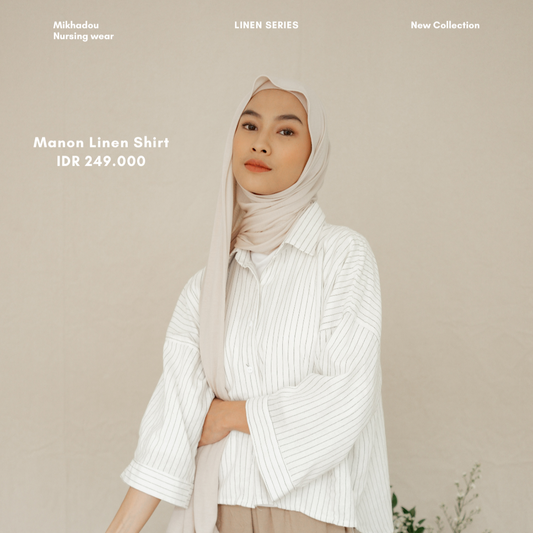 Nursingwear - Manon Linen Shirt - Baju Menyusui