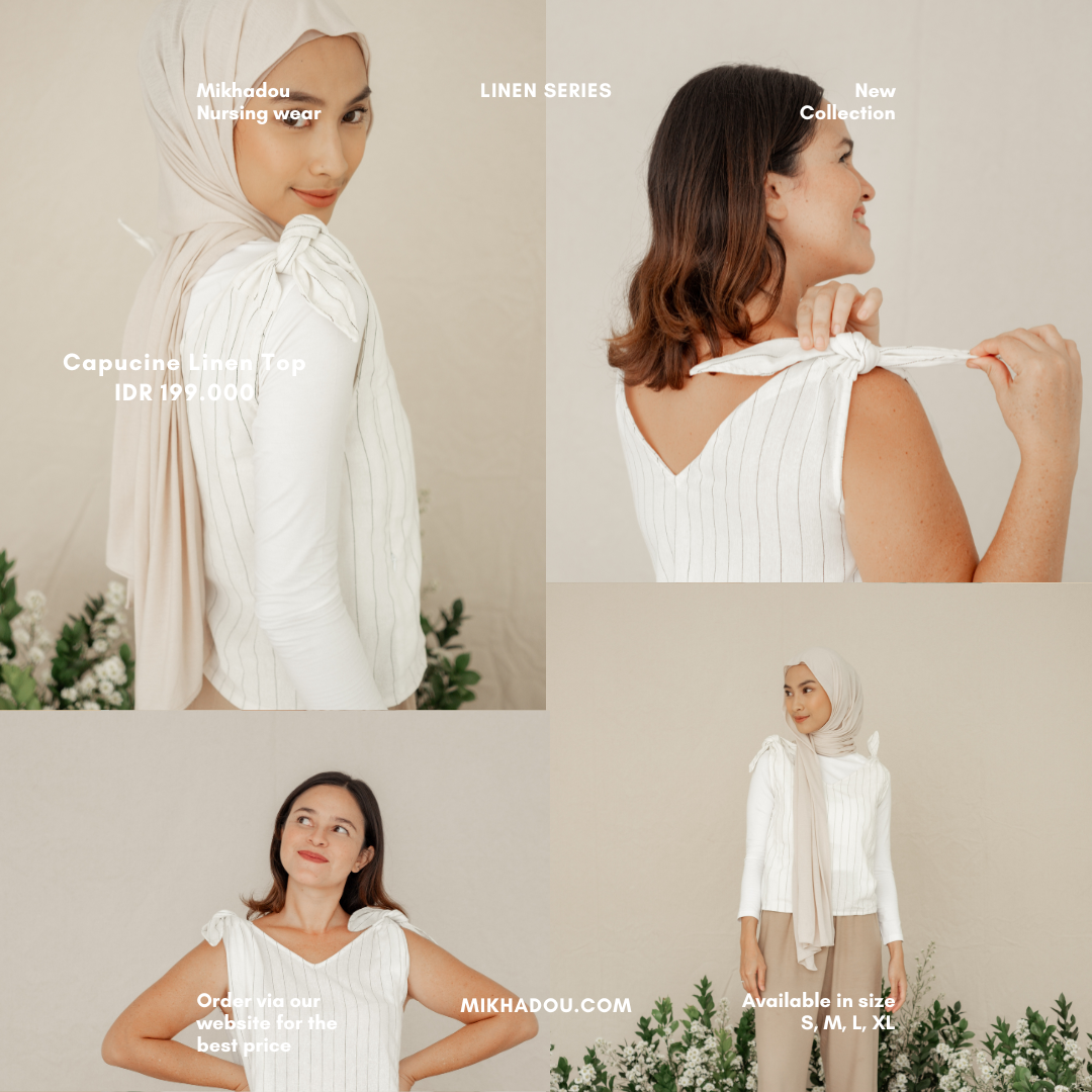 Nursingwear - Capucine Linen Top - Baju Menyusui
