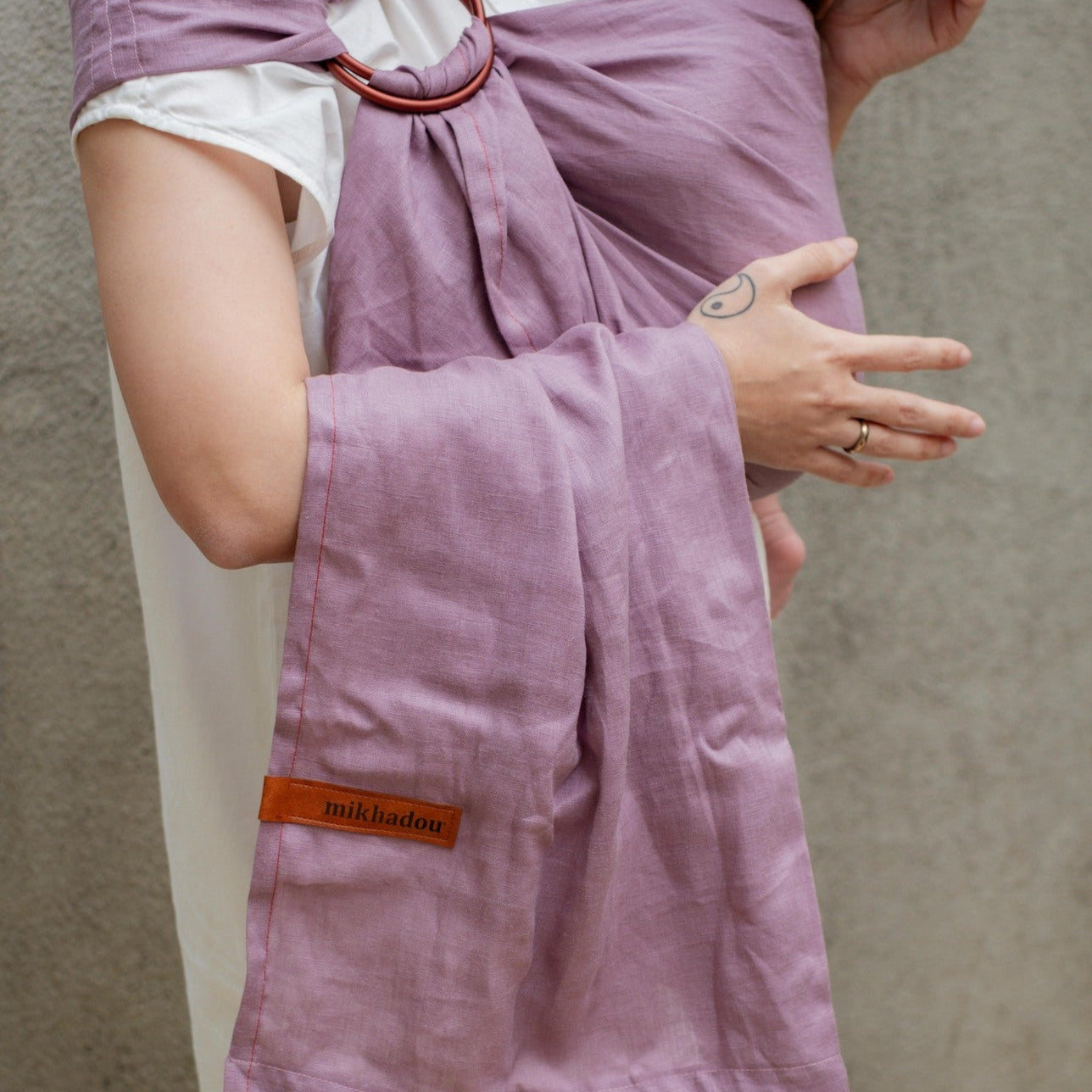 Ring Sling Linen Lavender - Gendongan Bayi