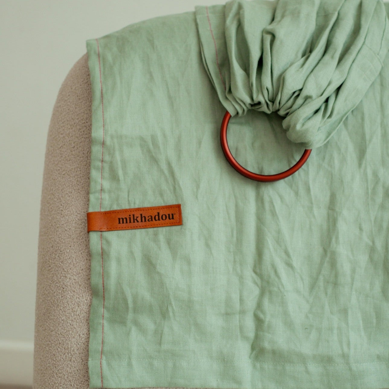 Ring Sling Linen Matcha - Gendongan Bayi