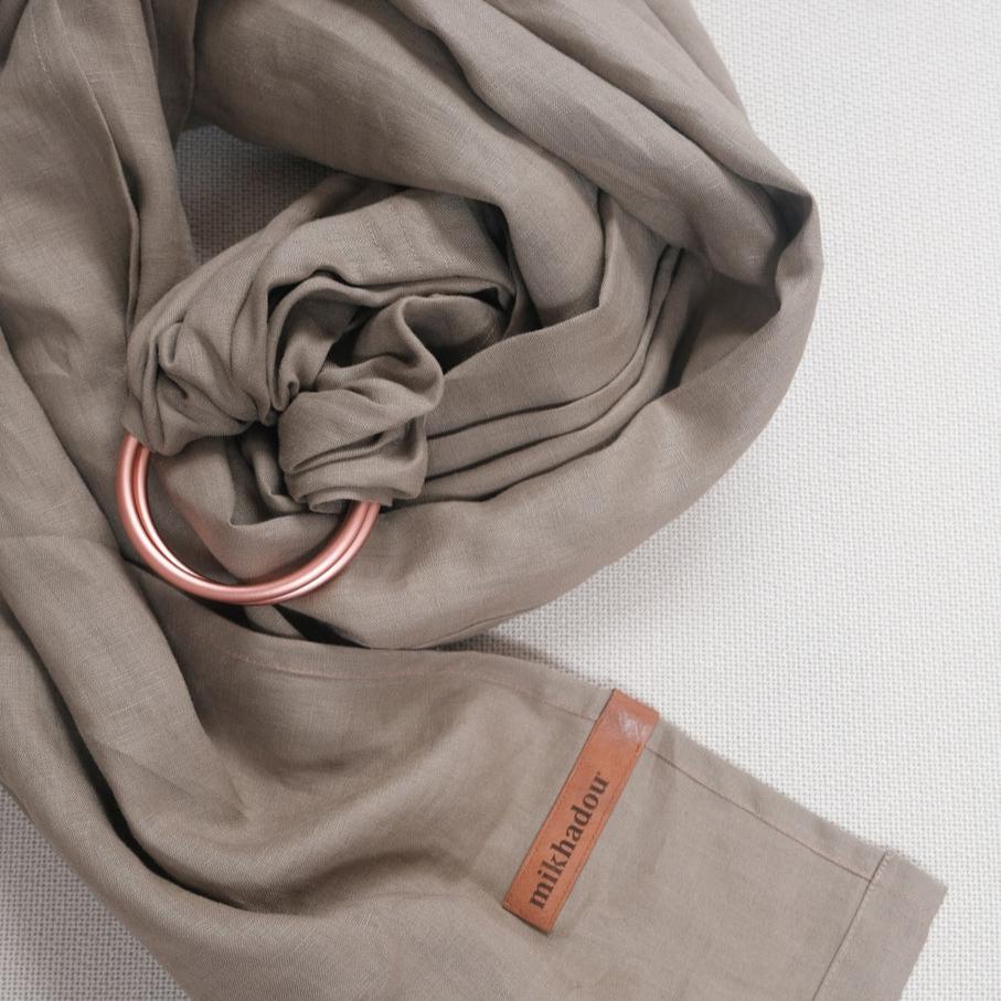 Ring Sling Linen Walnut - Gendongan Bayi