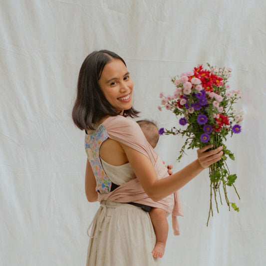 Instant Bloom Wrap Mikhadou x Ayang Cempaka Floralie - Gendongan Bayi