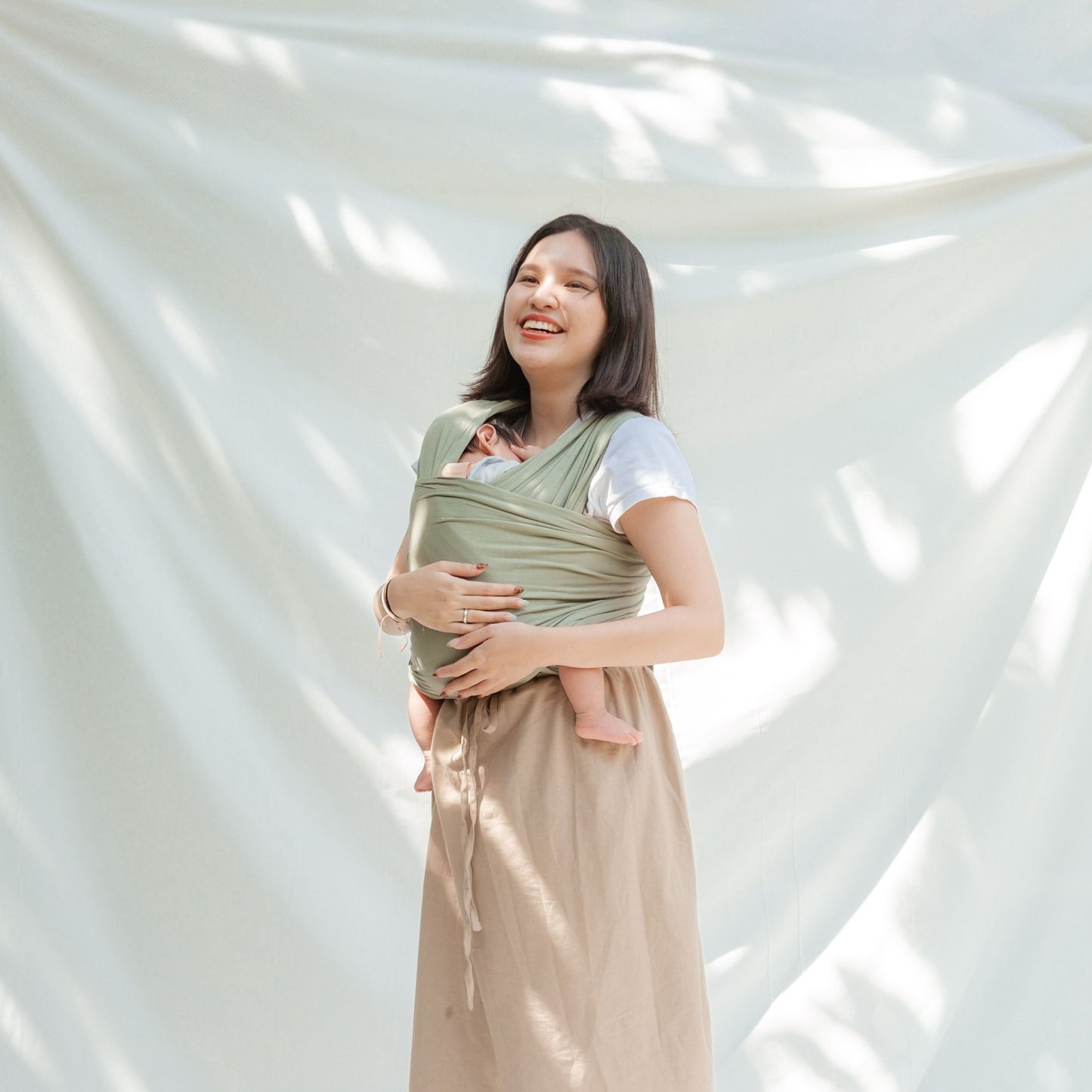 Stretchy Wrap - Olive | Gendongan Bayi