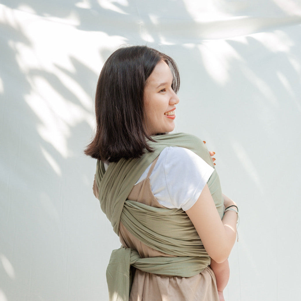 Stretchy Wrap - Olive | Gendongan Bayi