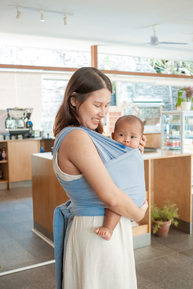 Stretchy Wrap - Sky | Gendongan Bayi