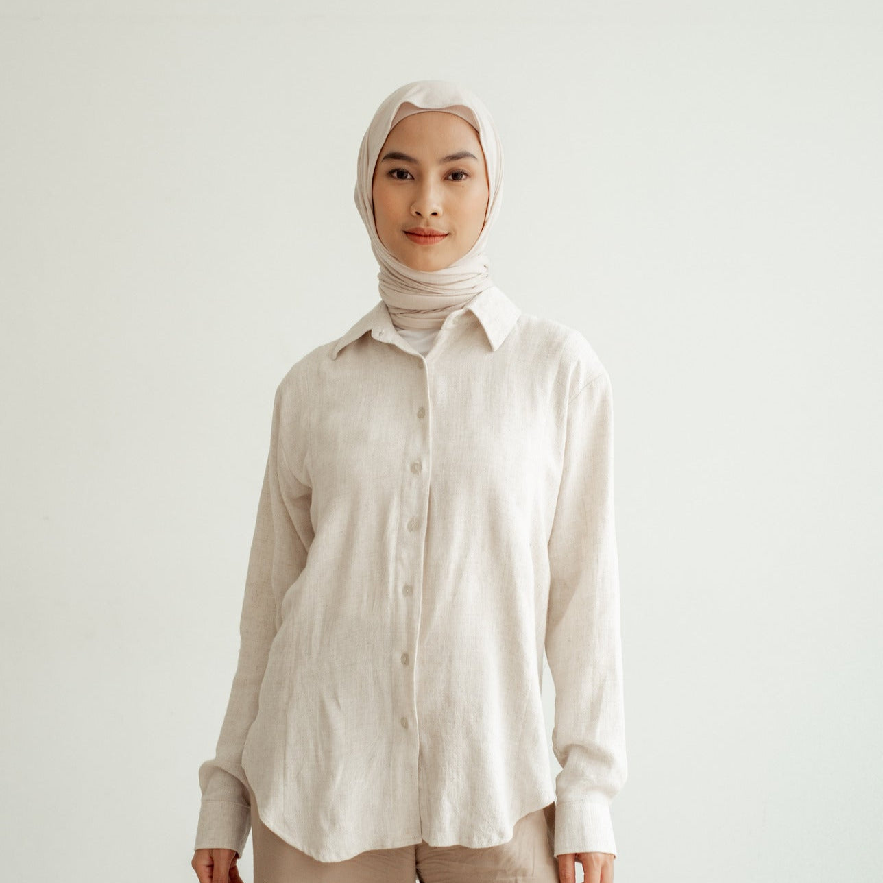 Nursingwear - Hasya Linen Shirt - Baju Menyusui