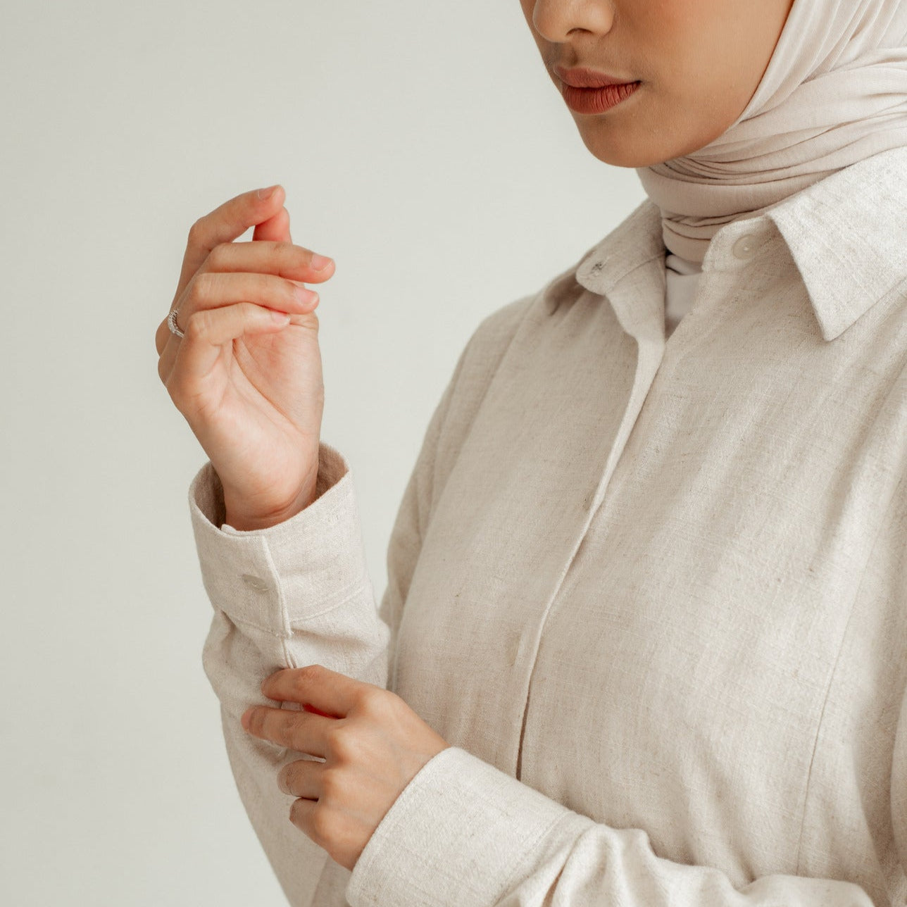 Nursingwear - Hasya Linen Shirt - Baju Menyusui