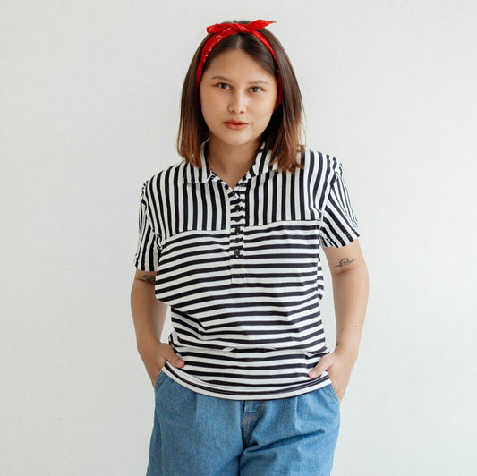 Nursingwear - Kyra Stripe Shirt | Baju Menyusui