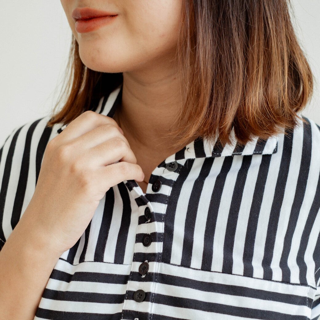 Nursingwear - Kyra Stripe Shirt | Baju Menyusui