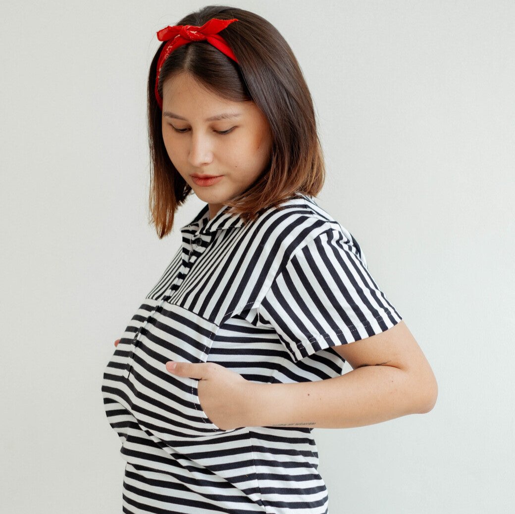 Nursingwear - Kyra Stripe Shirt | Baju Menyusui