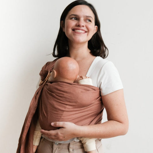 Ring Sling Linen - Mocca - Gendongan Bayi