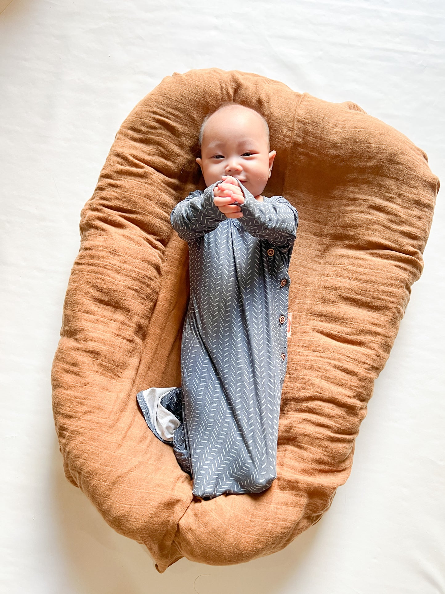 Knotted Gown Pattern | Baju Tidur Bayi