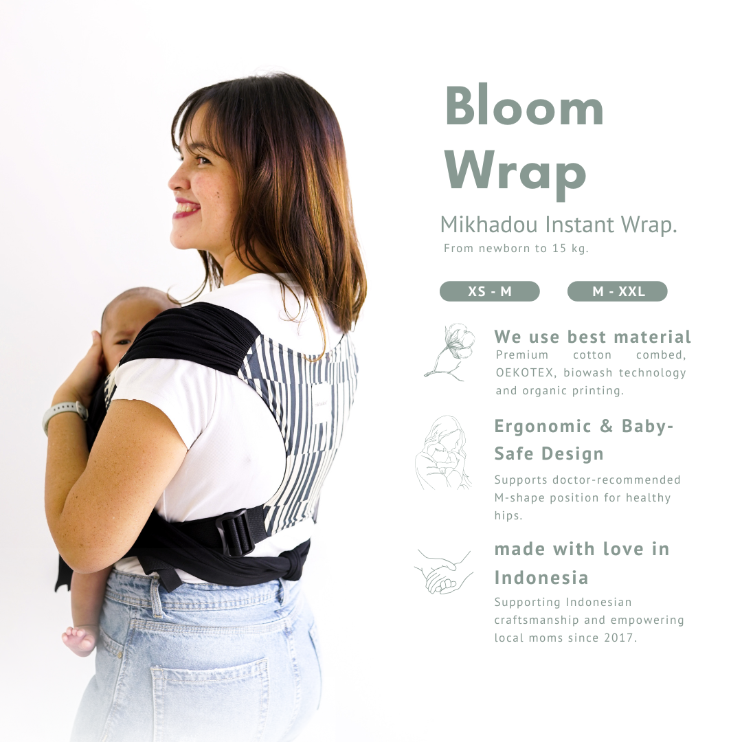 Instant Bloom Wrap Midnight - Gendongan Bayi