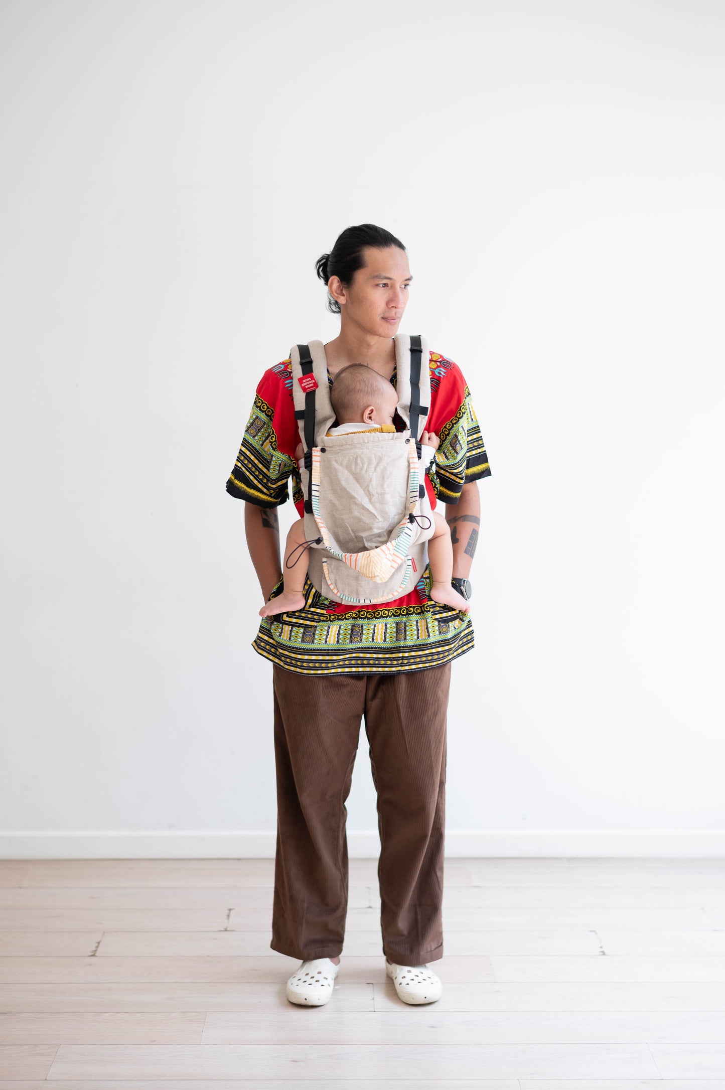 MEM Sunset Stream Beige - SSC ( Soft Structure Carrier ) Gendongan Bayi