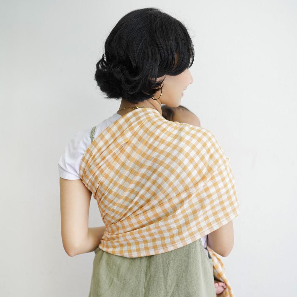 Ring Sling Linen Cheerfull Gingham - Gendongan Bayi
