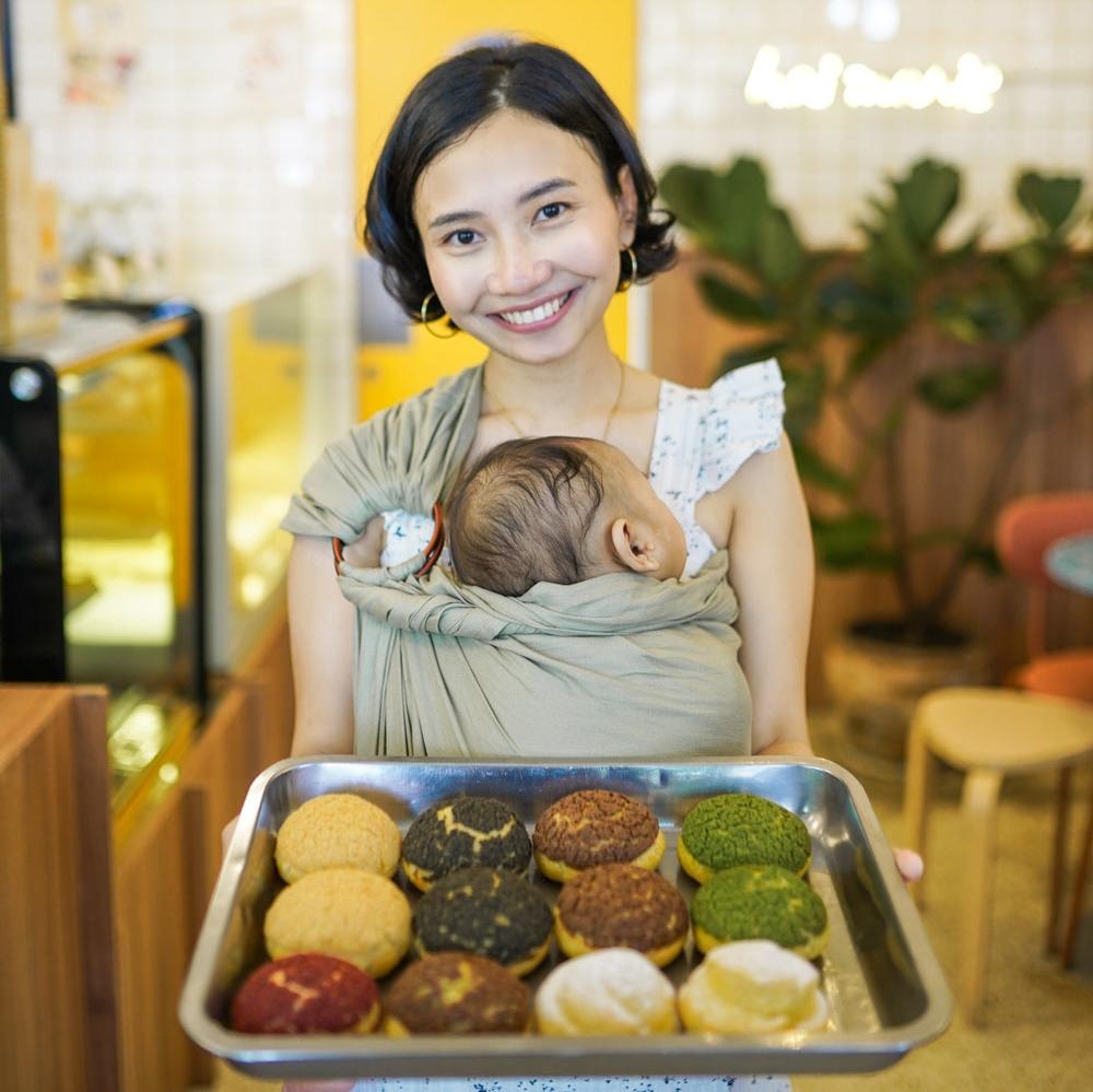 Ring Sling Linen Moss - Gendongan Bayi