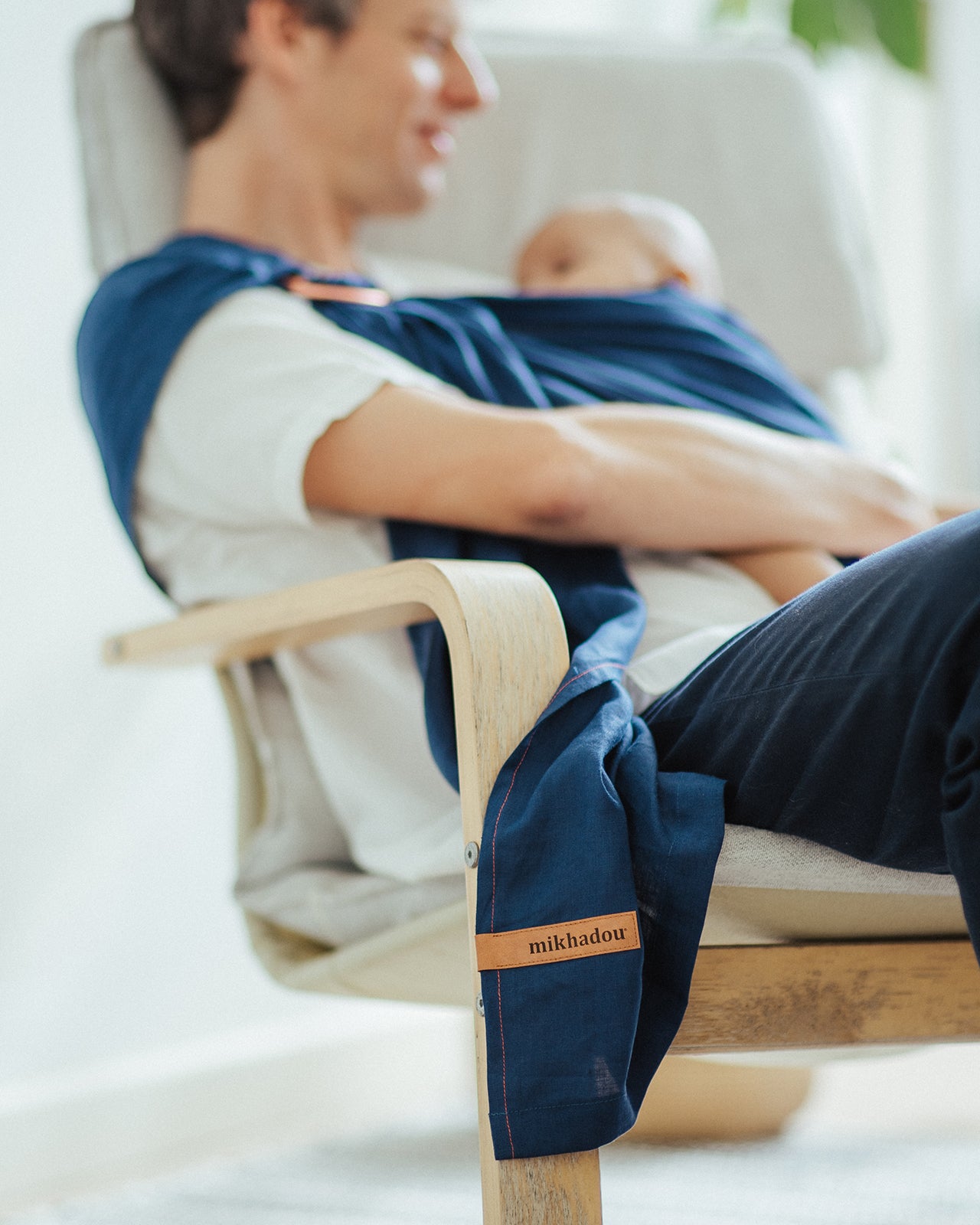 Ring Sling Linen - Navy - Gendongan Bayi