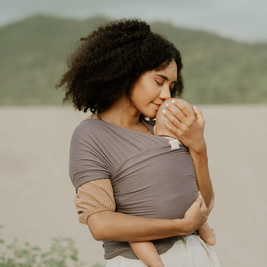 Stretchy Wrap - Dark Grey | Gendongan Bayi