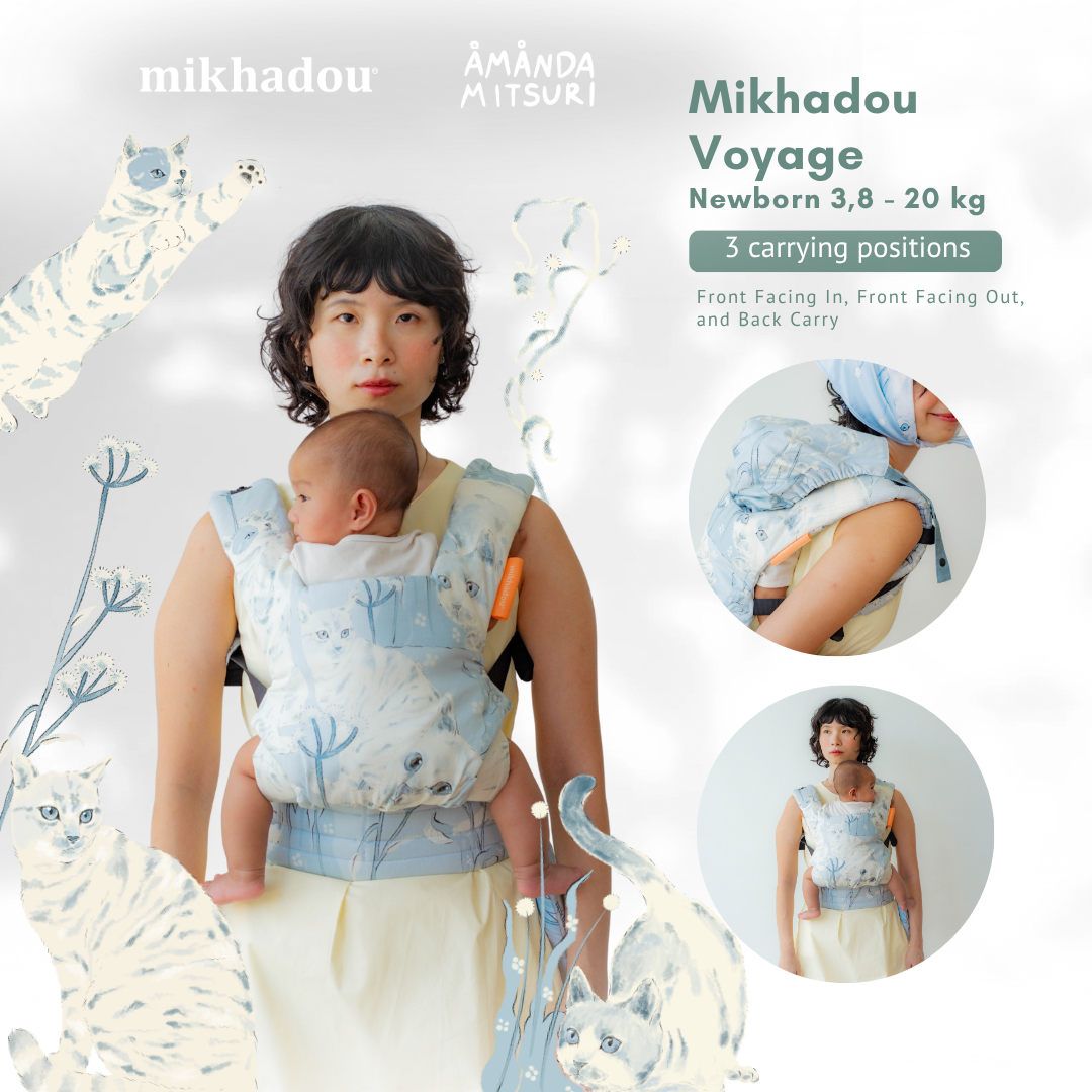PO - READY 5 OKTOBER 2026 / SSC Voyage Mikhadou x Amanda Mitsuri Cat - Gendongan Bayi