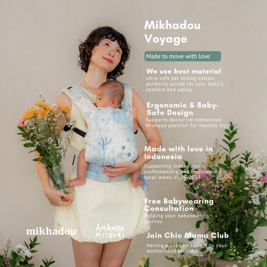 PO - READY 5 OKTOBER 2026 / SSC Voyage Mikhadou x Amanda Mitsuri Cat - Gendongan Bayi