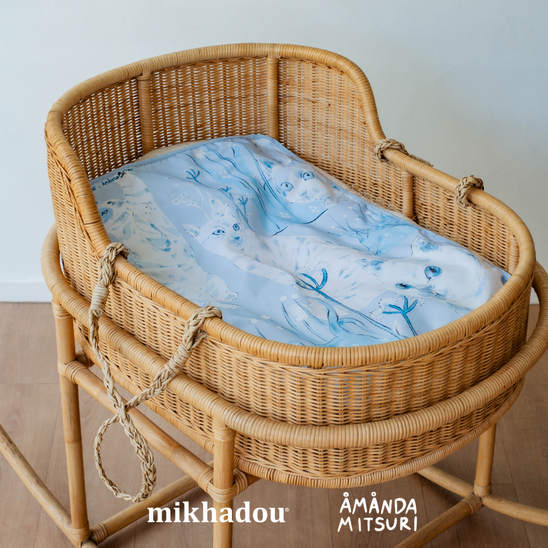 PO READY 28 SEPTEMBER 2026 / Changing Pad Mikhadou x Amanda Mitsuri Cat - Perlak Bayi - Alas Ganti Popok