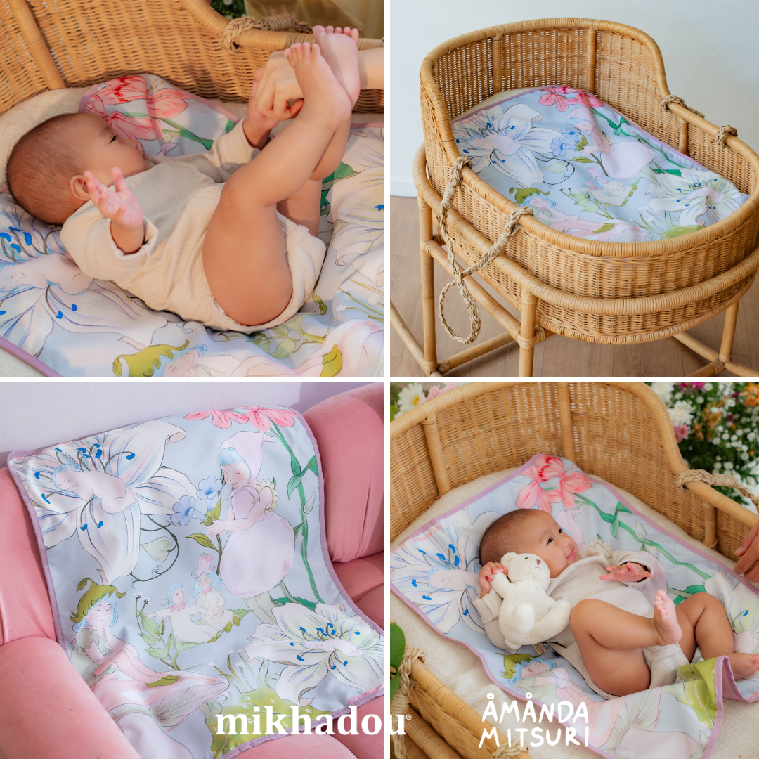 PO READY 28 SEPTEMBER 2026 / Changing Pad Mikhadou x Amanda Mitsuri Fairies - Perlak Bayi - Alas Ganti Popok