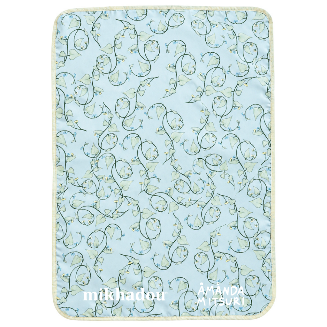 PO READY 28 SEPTEMBER 2026 / Changing Pad Mikhadou x Amanda Mitsuri Green Leaves - Perlak Bayi - Alas Ganti Popok