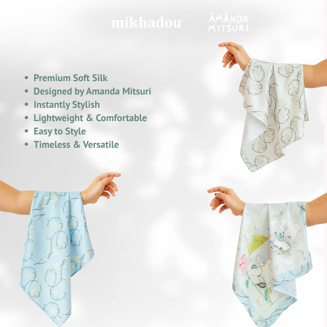 Scarf Mikhadou x Amanda Mitsuri  - Scarf Leher - Slayer Scarf - Bandana
