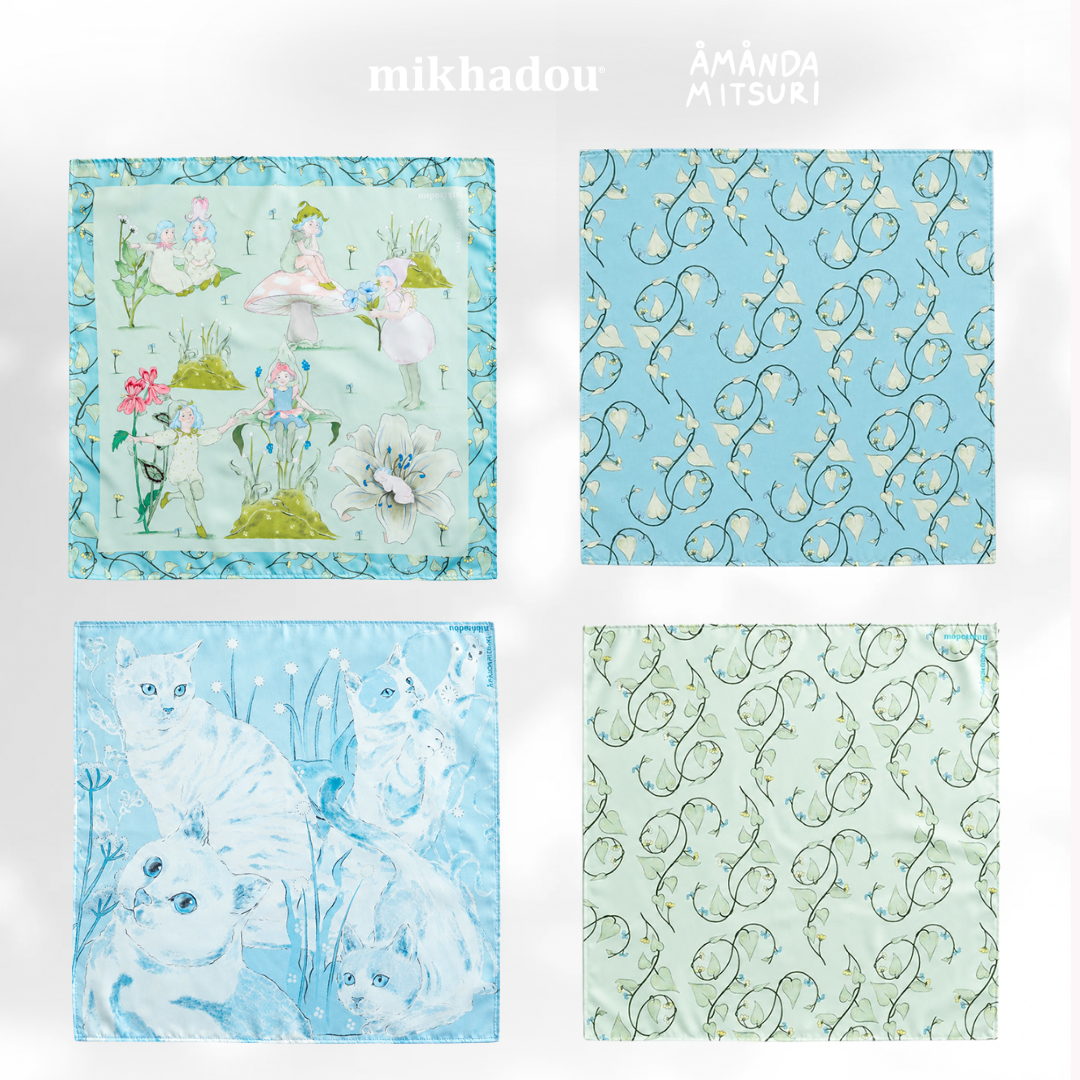 Scarf Mikhadou x Amanda Mitsuri  - Scarf Leher - Slayer Scarf - Bandana