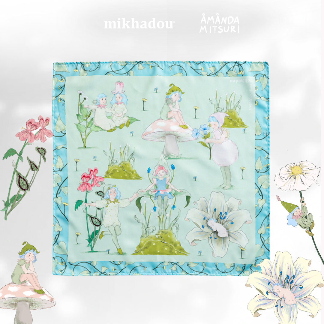 Scarf Mikhadou x Amanda Mitsuri  - Scarf Leher - Slayer Scarf - Bandana