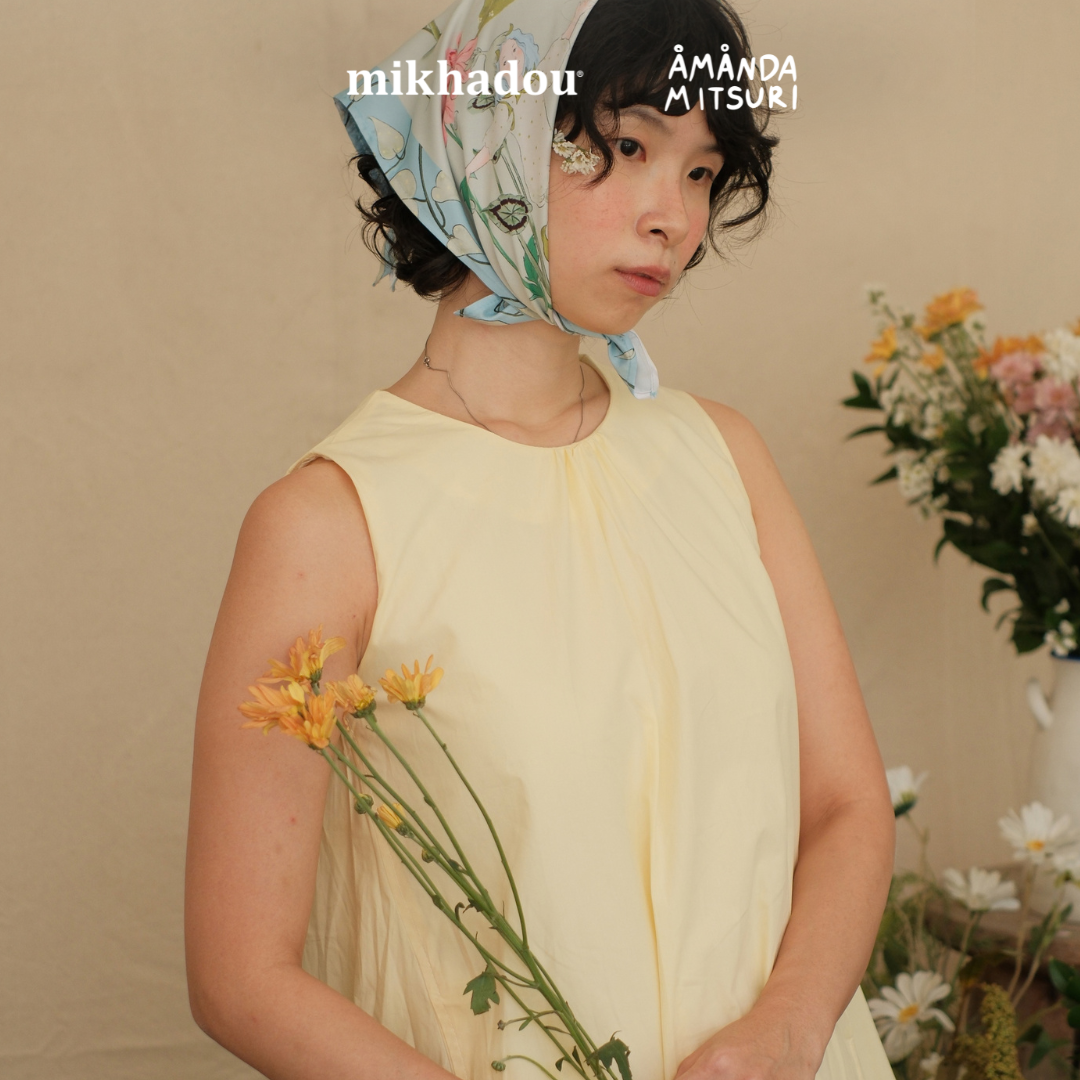 Scarf Mikhadou x Amanda Mitsuri  - Scarf Leher - Slayer Scarf - Bandana