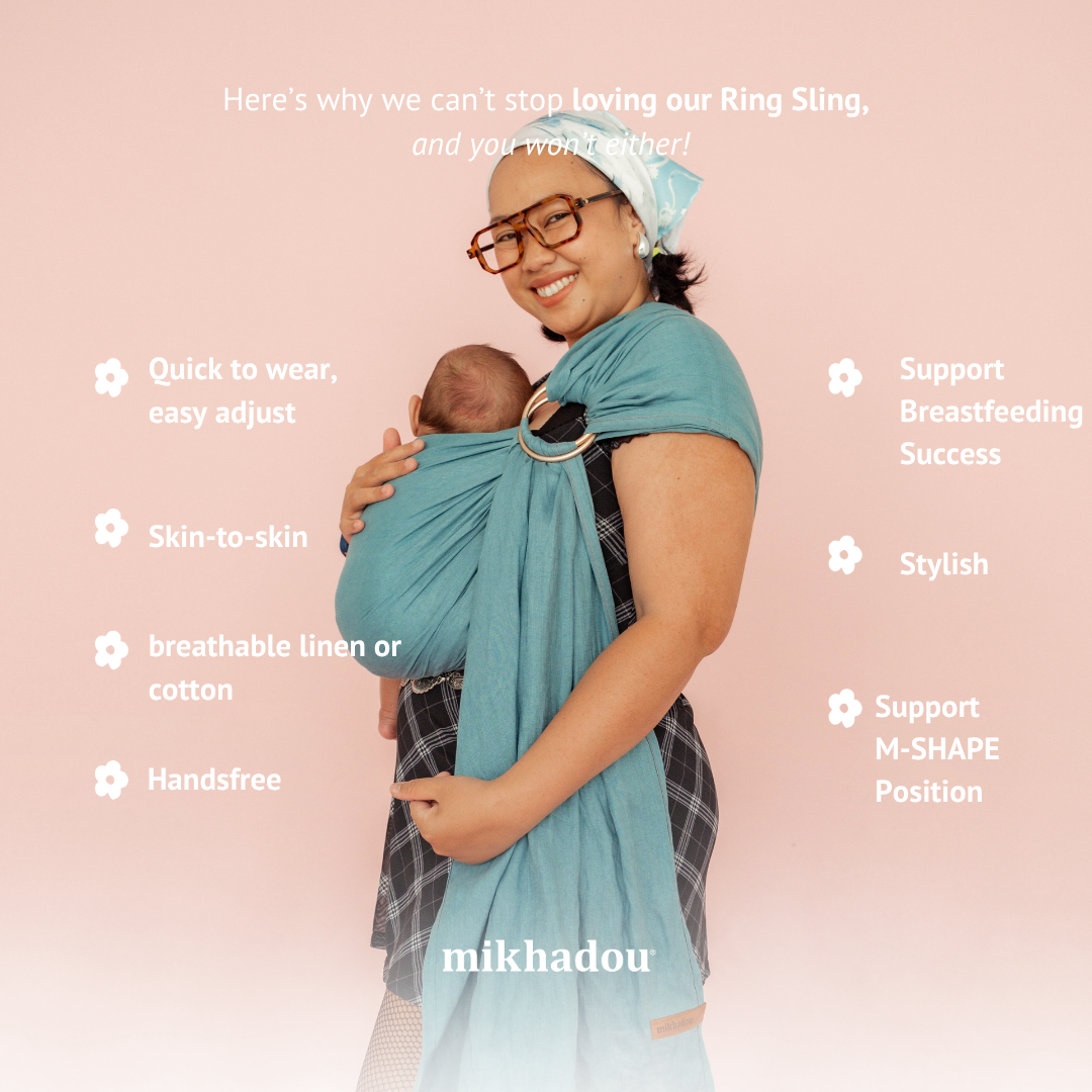 Ring Sling Ocean Linen - Gendongan Bayi
