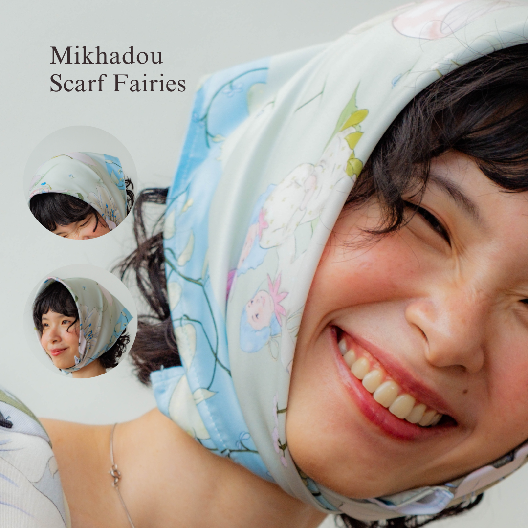 Scarf Mikhadou x Amanda Mitsuri Fairies - Scarf Leher - Slayer Scarf - Bandana