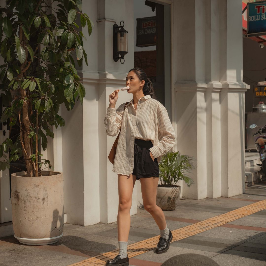 Nursingwear - Miel Shirt Oversize - Baju Menyusui