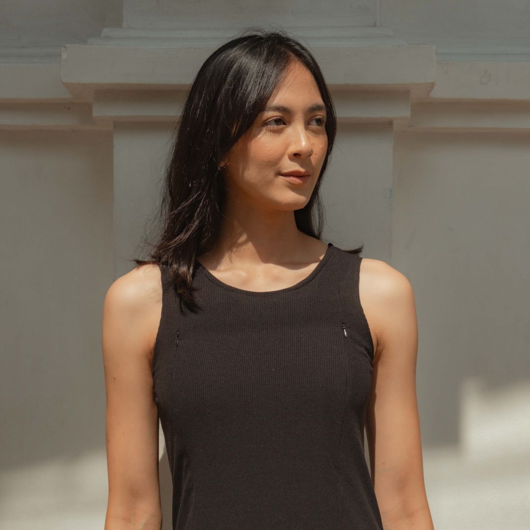 Nursingwear - Noir Dress Knit - Baju Menyusui