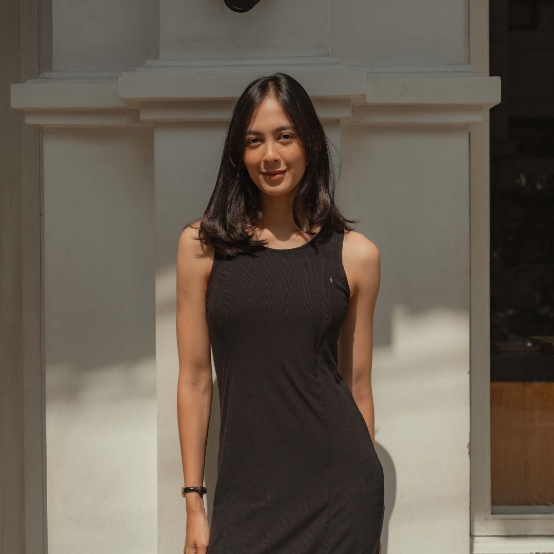 Nursingwear - Noir Dress Knit - Baju Menyusui