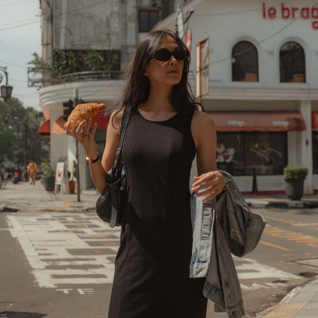 Nursingwear - Noir Dress Knit - Baju Menyusui