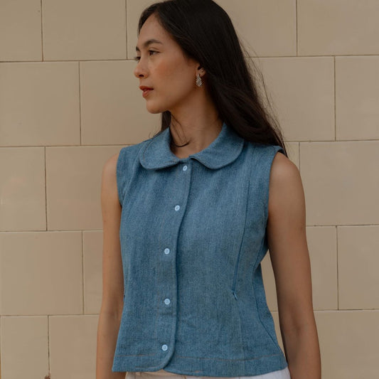 Pre Order Ready 30 Nov - Nursingwear - Denime Vest - Baju Menyusui