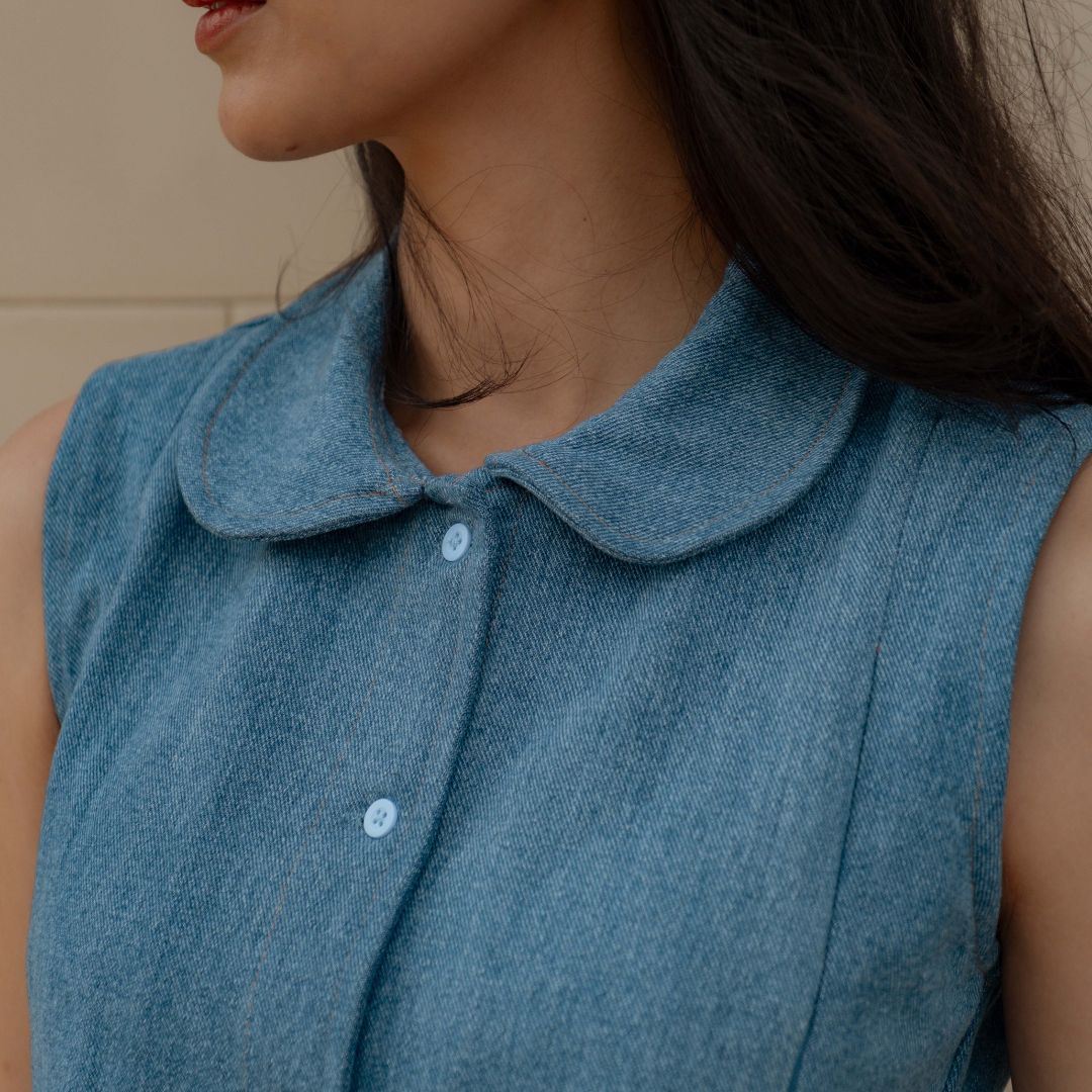 Pre Order Ready 30 Nov - Nursingwear - Denime Vest - Baju Menyusui