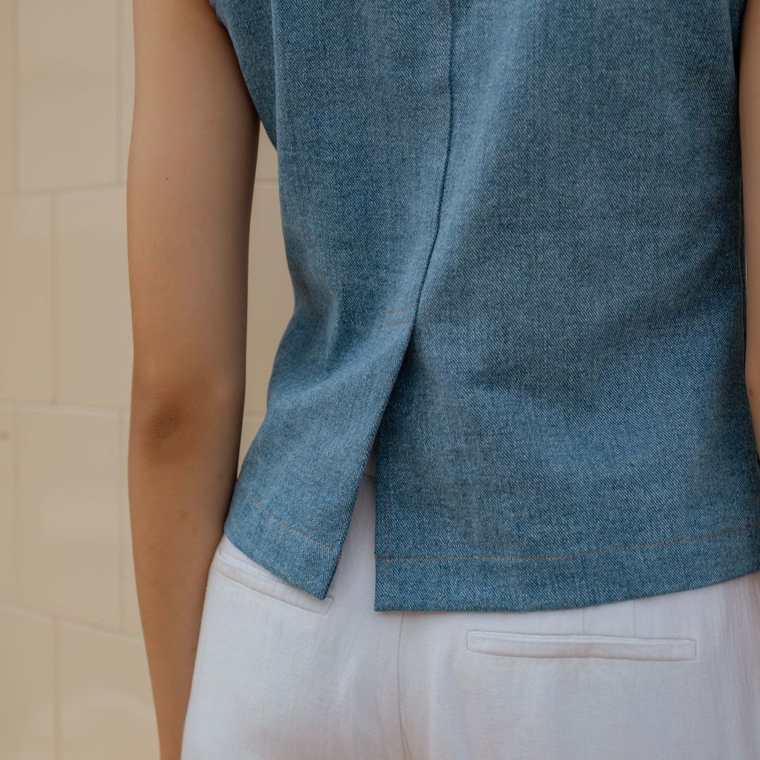 Pre Order Ready 30 Nov - Nursingwear - Denime Vest - Baju Menyusui