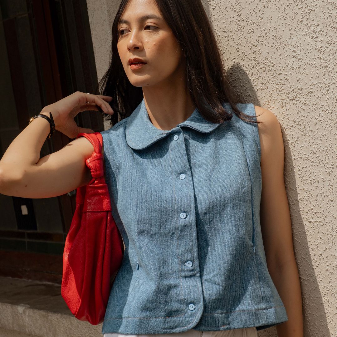 Pre Order Ready 30 Nov - Nursingwear - Denime Vest - Baju Menyusui