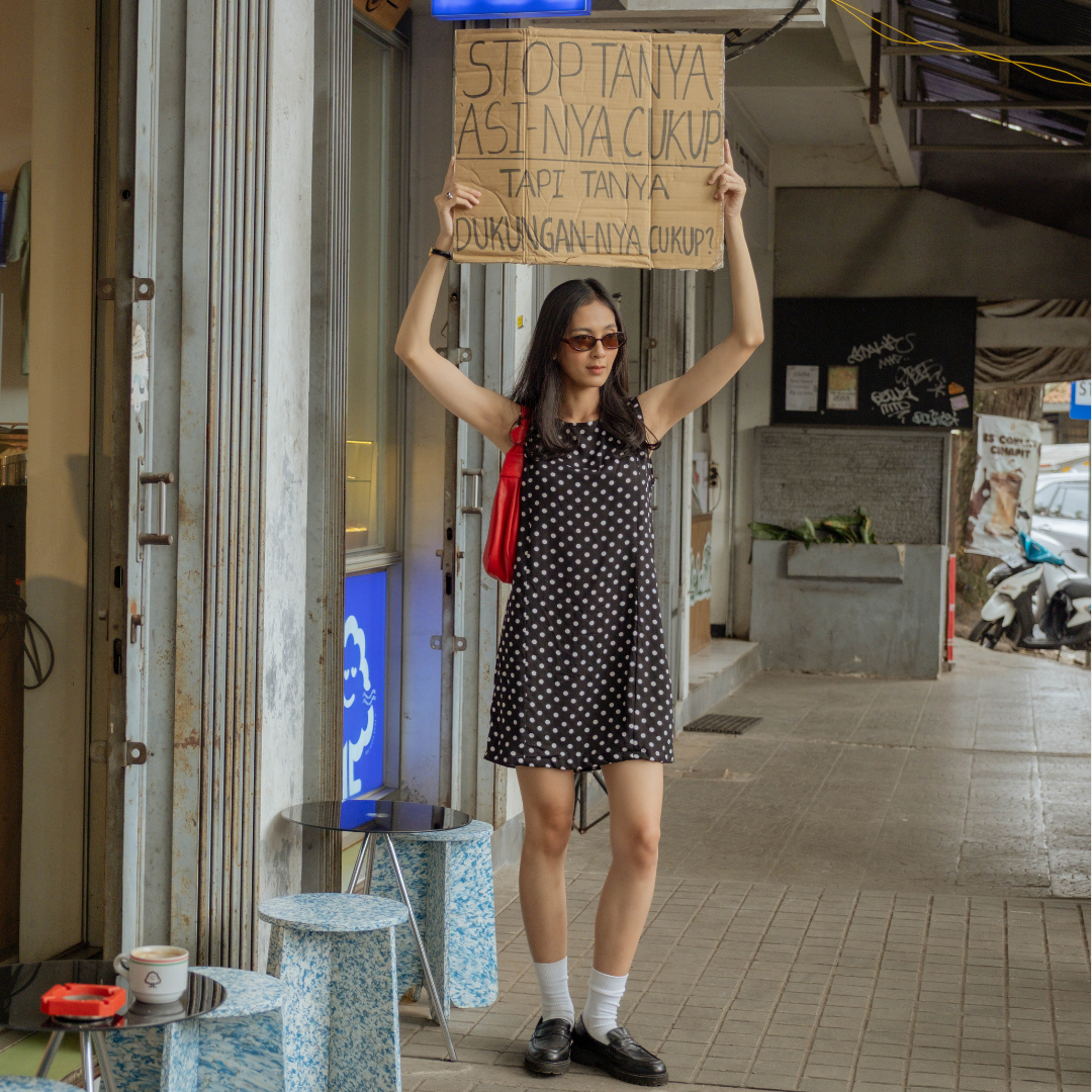 Pre Order size L Ready 15 April - Nursingwear - Chloe Dress - Baju Menyusui