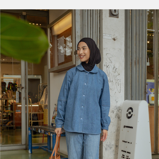 Pre Order Ready 30 Maret 2026 - Nursingwear - Dyane Denime Shirt - Baju Menyusui