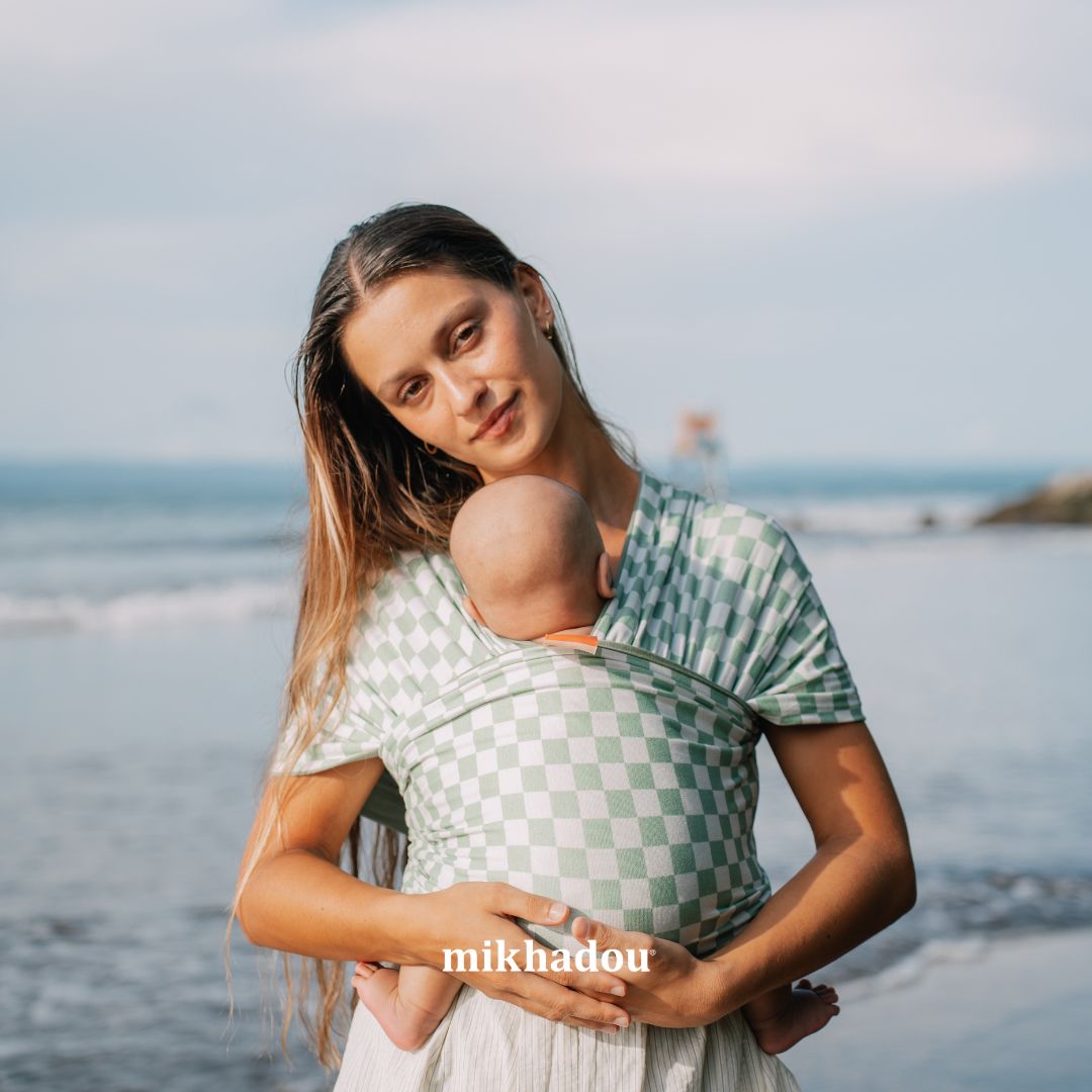 Stretchy Wrap Mikhadou Reversible Clover - Gendongan Bayi