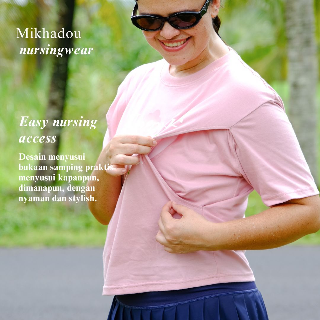Mikhadou - Nursingwear Tee - Normalize Nursing Short Sleeve Tee / Longsleeve