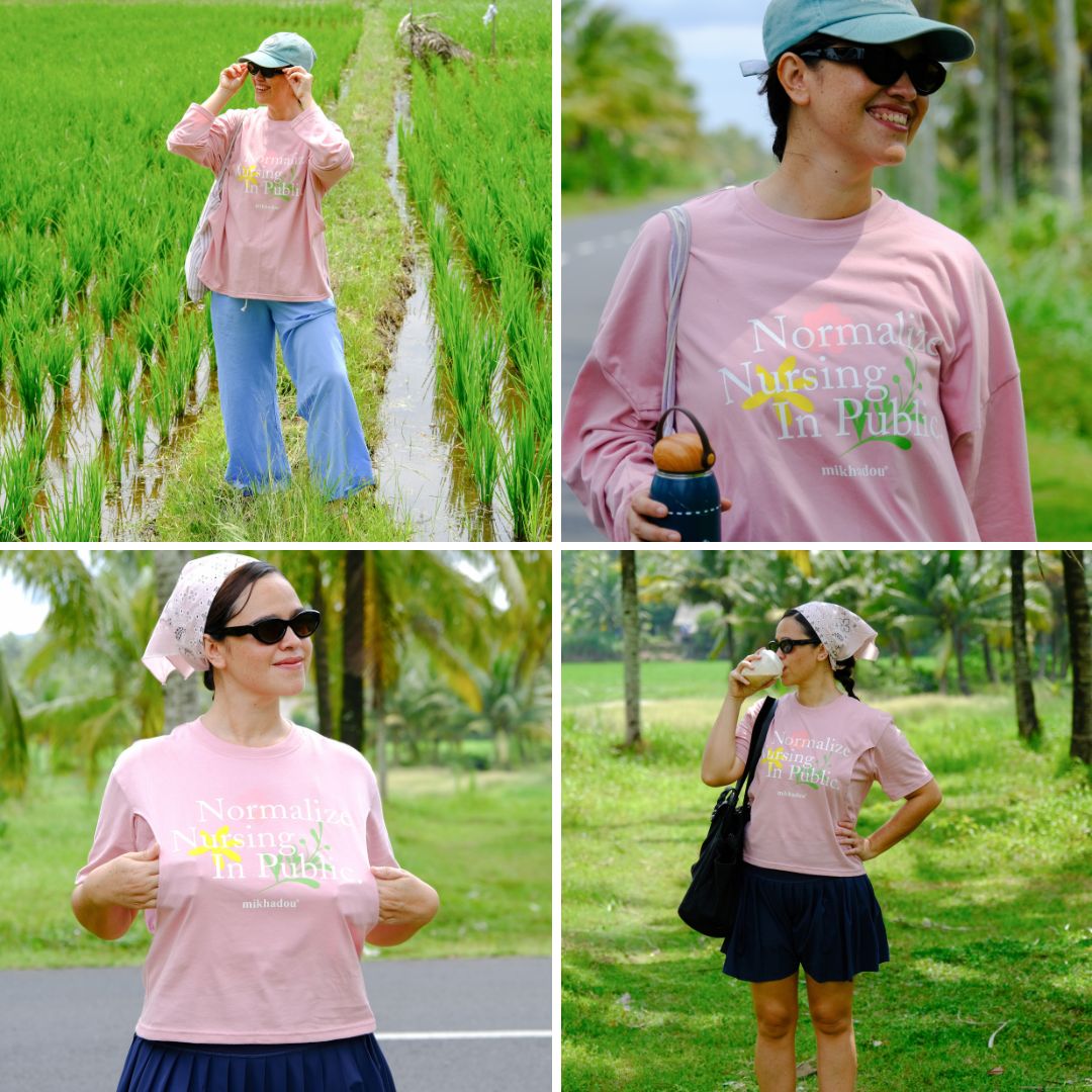 Mikhadou - Nursingwear Tee - Normalize Nursing Short Sleeve Tee / Longsleeve