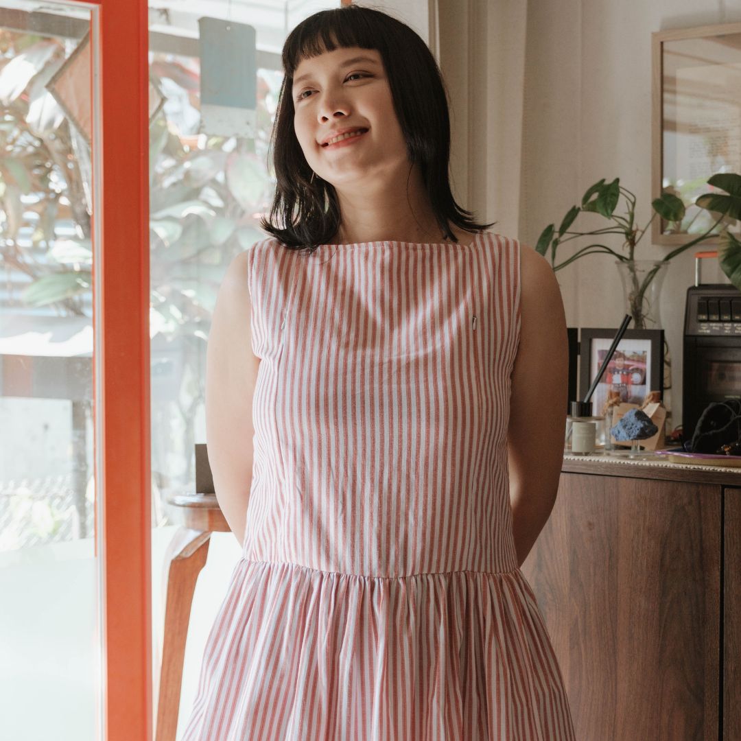 Mikhadou - Baju Menyusui Nursingwear Celine Dress  / Dress Busui Rample
