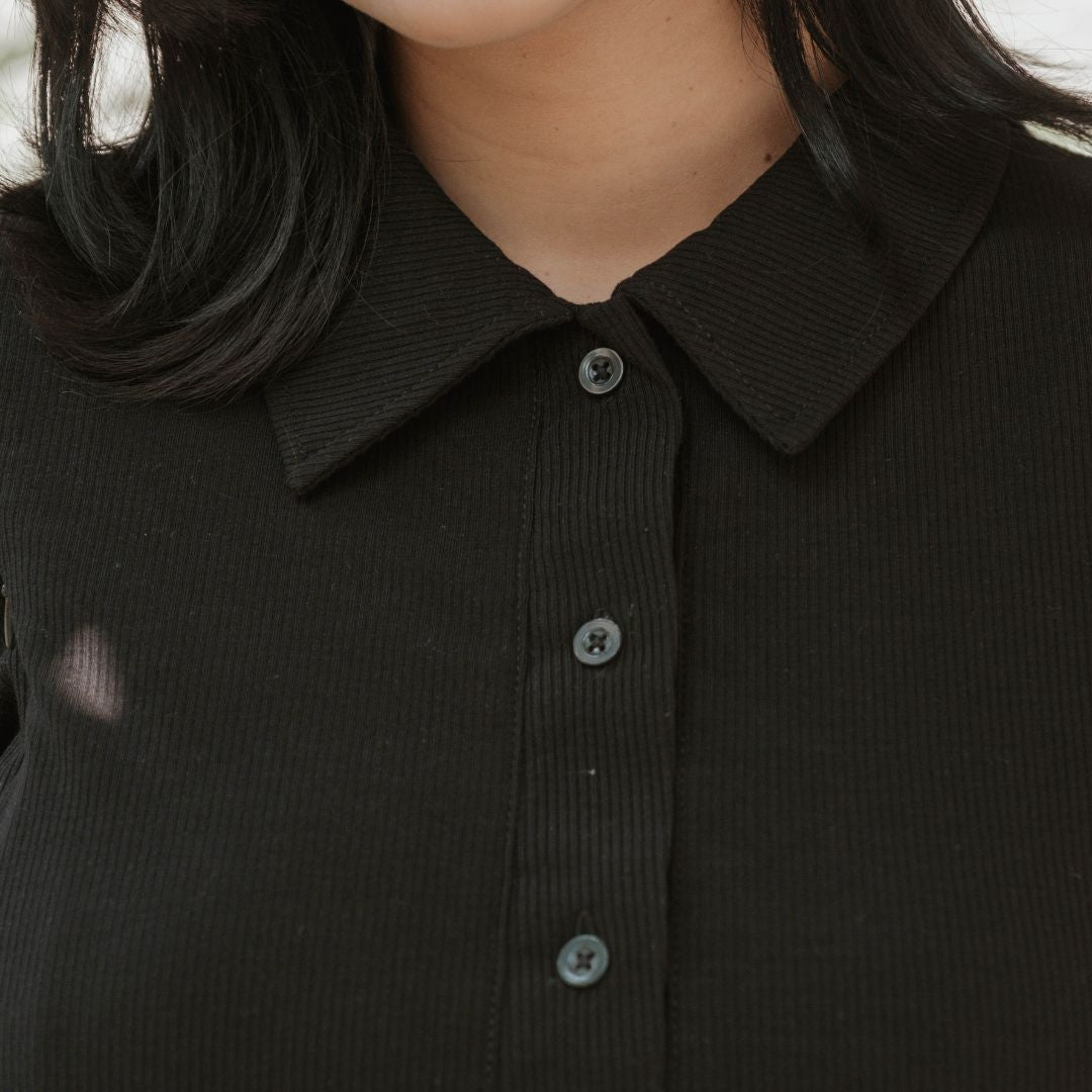 Mikhadou - Camille Knit Top - Nursingwear Baju Menyusui - Atasan Knit - Bukaan Samping Kanan Kiri